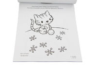 Kids Custom Coloring Book Printing , Animal Cartoon Sticker Coloring Book